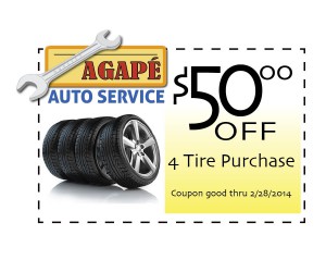 Tire discount coupon